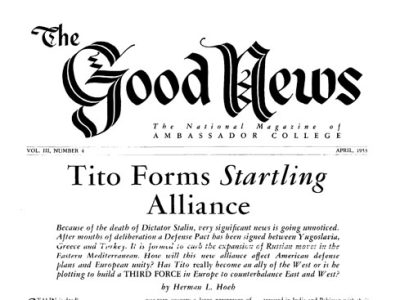 The Good News - 1953 April - Herbert W. Armstrong