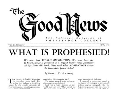 The Good News - 1953 May - Herbert W. Armstrong