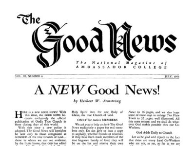 The Good News - 1953 July - Herbert W. Armstrong