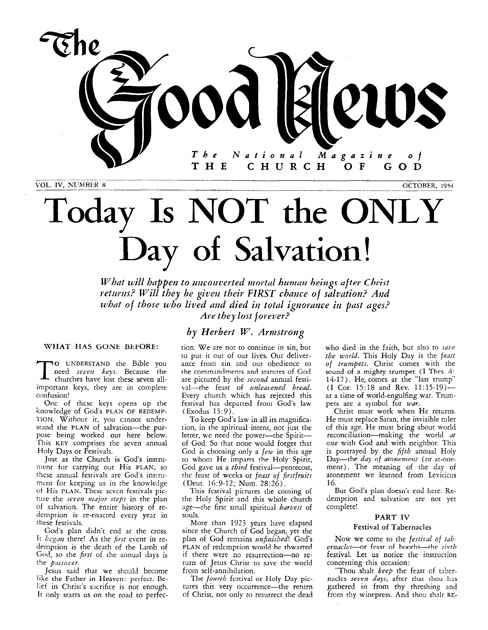 The Good News - 1954 October - Herbert W. Armstrong