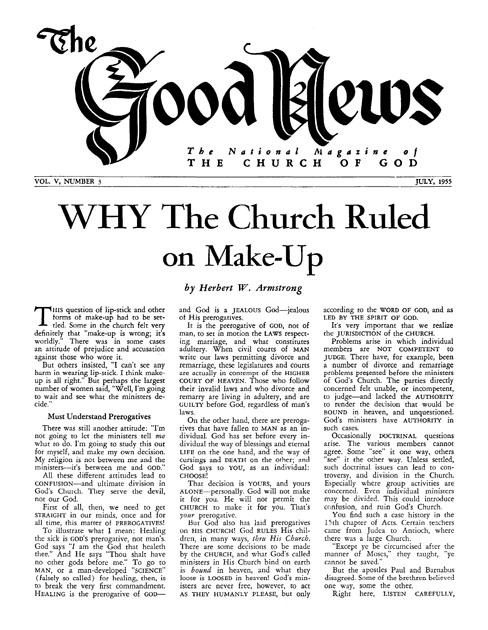 The Good News - 1955 July - Herbert W. Armstrong
