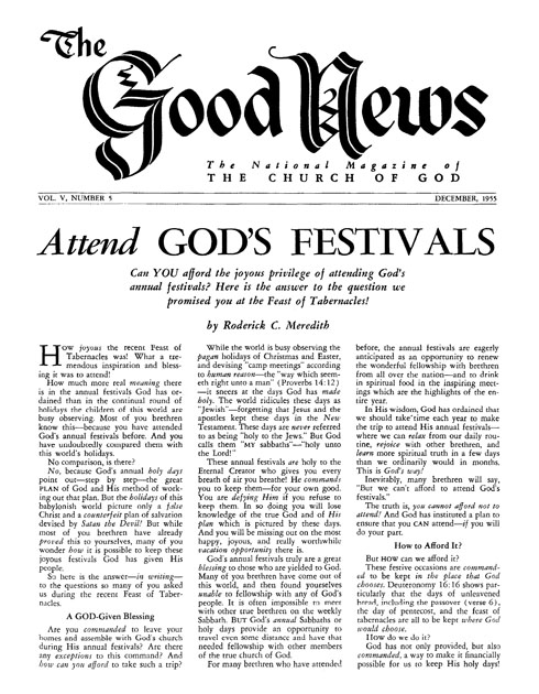 The Good News - 1955 December - Herbert W. Armstrong