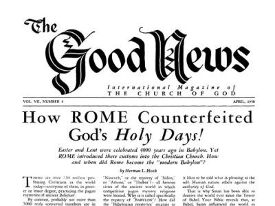 The Good News - 1958 April - Herbert W. Armstrong