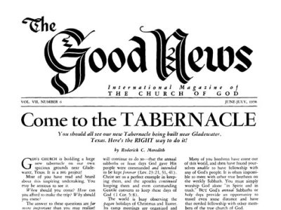 The Good News - 1958 June-July - Herbert W. Armstrong