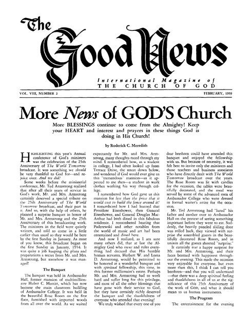 The Good News - 1959 February - Herbert W. Armstrong