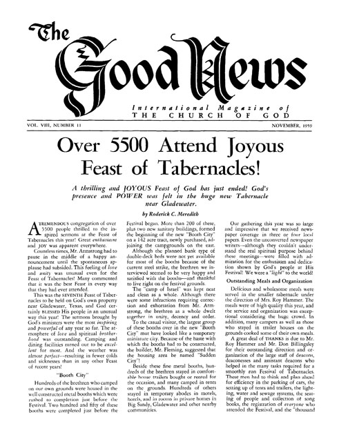 The Good News - 1959 November - Herbert W. Armstrong