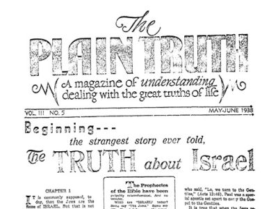 The Plain Truth - 1938 May-June - Herbert W. Armstrong