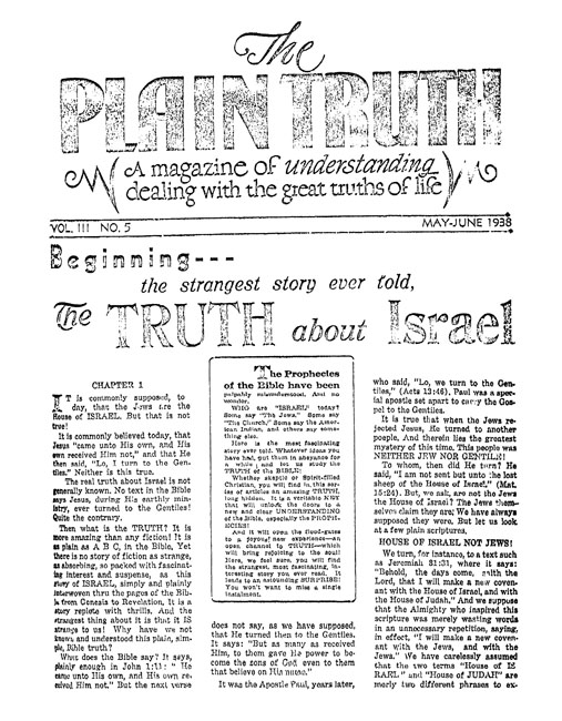 The Plain Truth - 1938 May-June - Herbert W. Armstrong