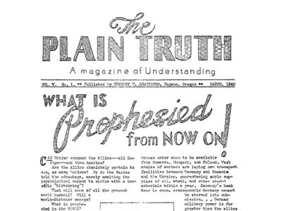 The Plain Truth - 1940 March - Herbert W. Armstrong