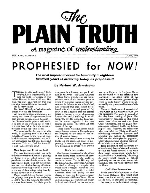 The Plain Truth - 1953 June - Herbert W. Armstrong