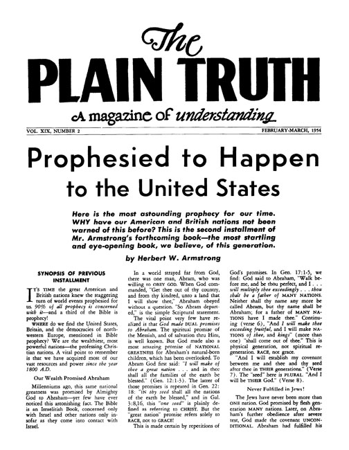The Plain Truth - 1954 February-March - Herbert W. Armstrong