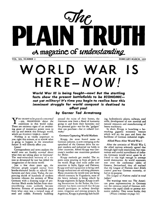 The Plain Truth - 1955 February-March - Herbert W. Armstrong