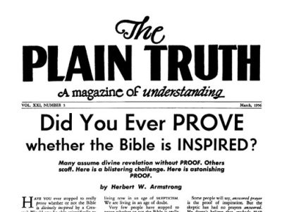 The Plain Truth - 1956 March - Herbert W. Armstrong