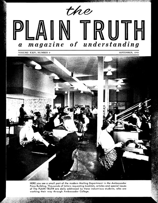 The Plain Truth - 1959 September - Herbert W. Armstrong