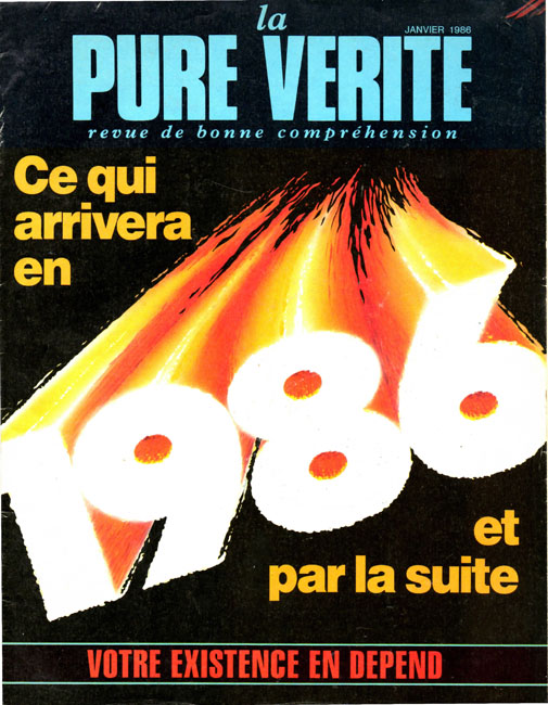 la Pure Vérité - 1986 January - Herbert W. Armstrong