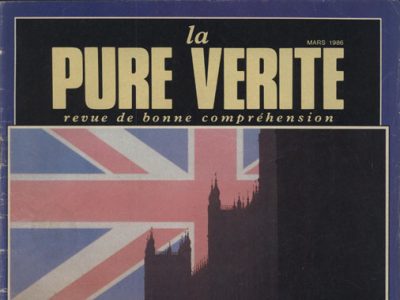 la Pure Vérité - 1986 March - Herbert W. Armstrong